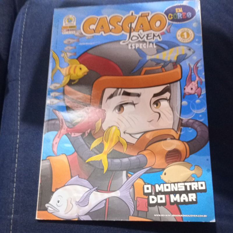 Cascão Jovem - edição ESPECIAL em cores: O Monstro do Mar