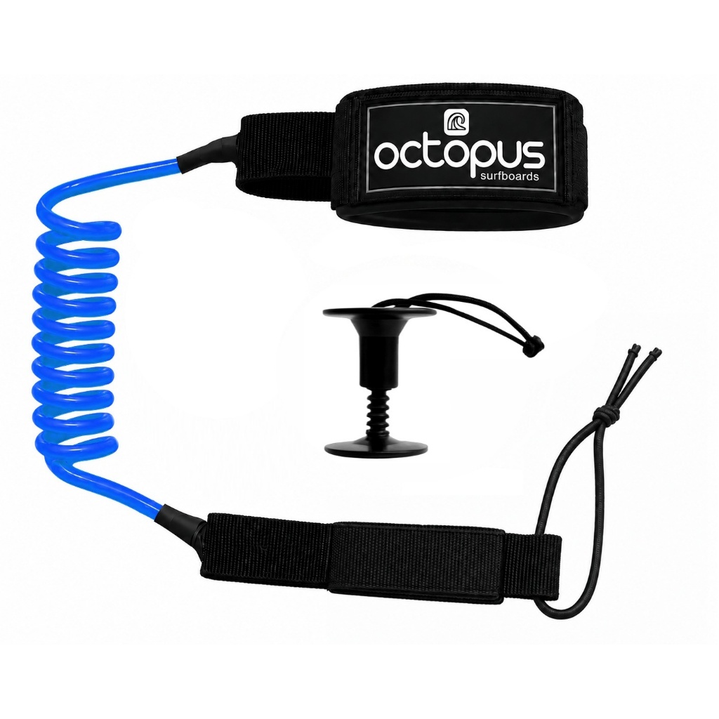 Leash Strep Body Board Cordinha Morey Octopus Surfing + Copinho TOP — imagem 2 de 2