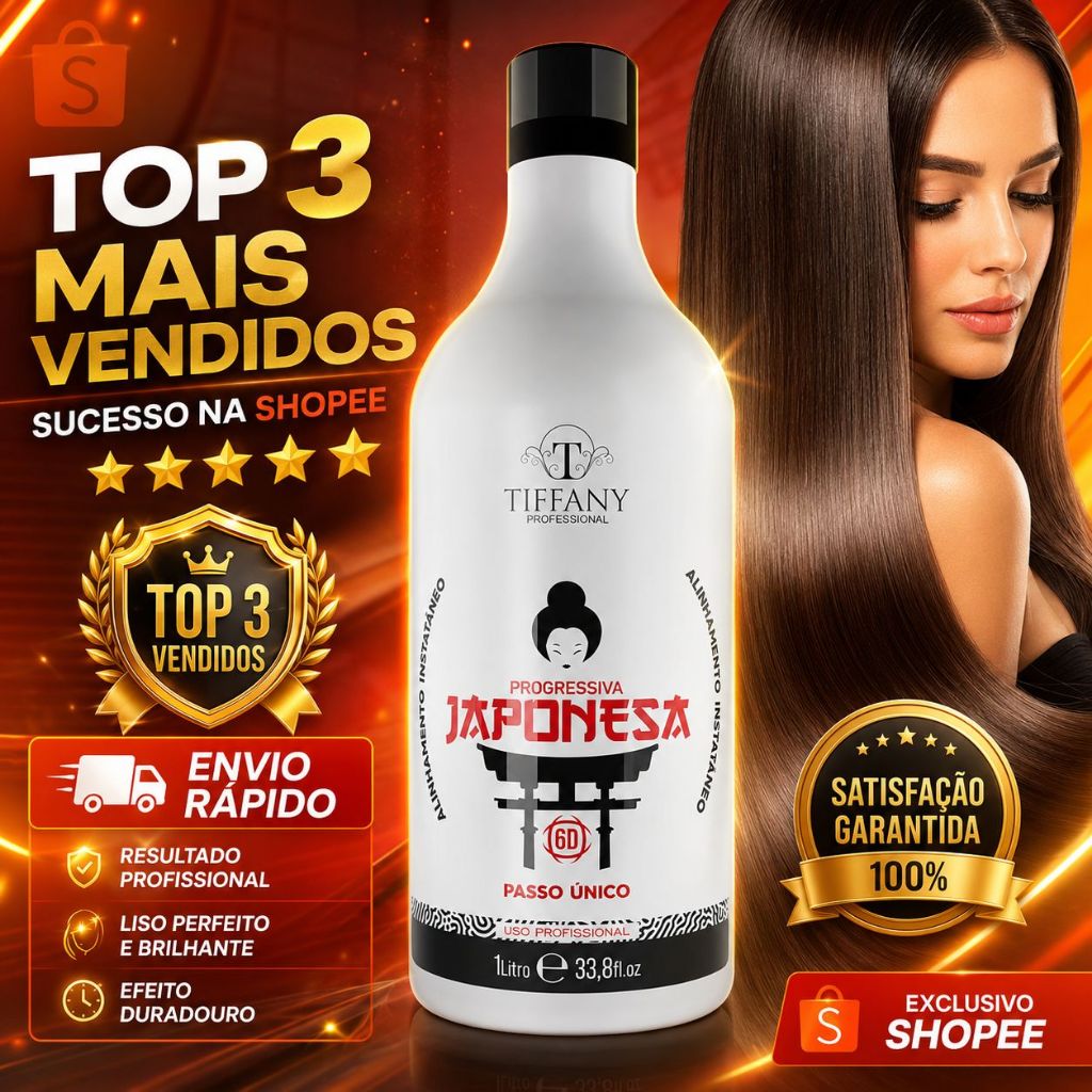 Progressiva Japonesa 6D 1L – Liso Perfeito Sem Frizz | Alisamento Com Resultado de Salão em Casa — imagem 2 de 2