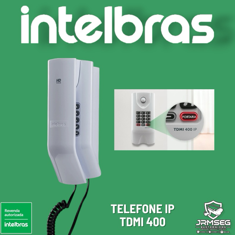 Telefone Interfone IP TDMI 400 POE Intelbras