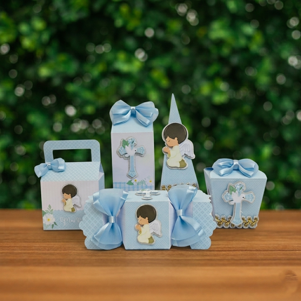 Kit Festa Batizado Menino + BRINDE| Lembrancinha Personalizada Batizado | Batizado Menino | Festa Infantil Personalizada