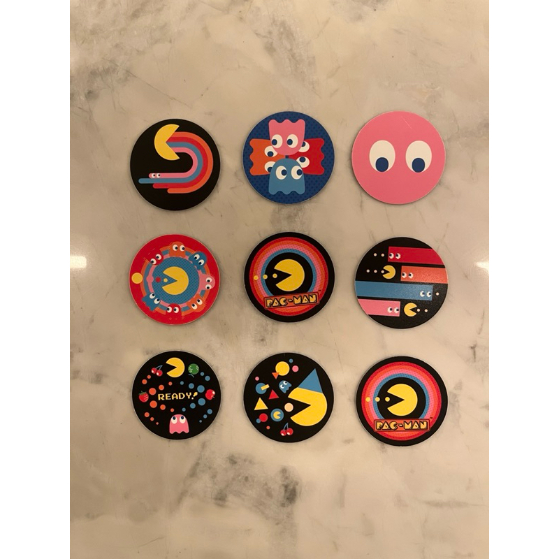 Tazos Pac-Man Coleção Elma Chips (Lote com 9 Tazos)