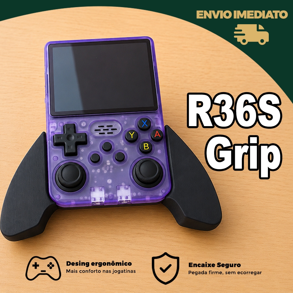 Grip de Mão Ergonômico R36S Pegada Controle Para Jogar Conforto