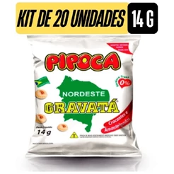 Pipoca Gravata do nordeste salgada fardo com 20 pacotes