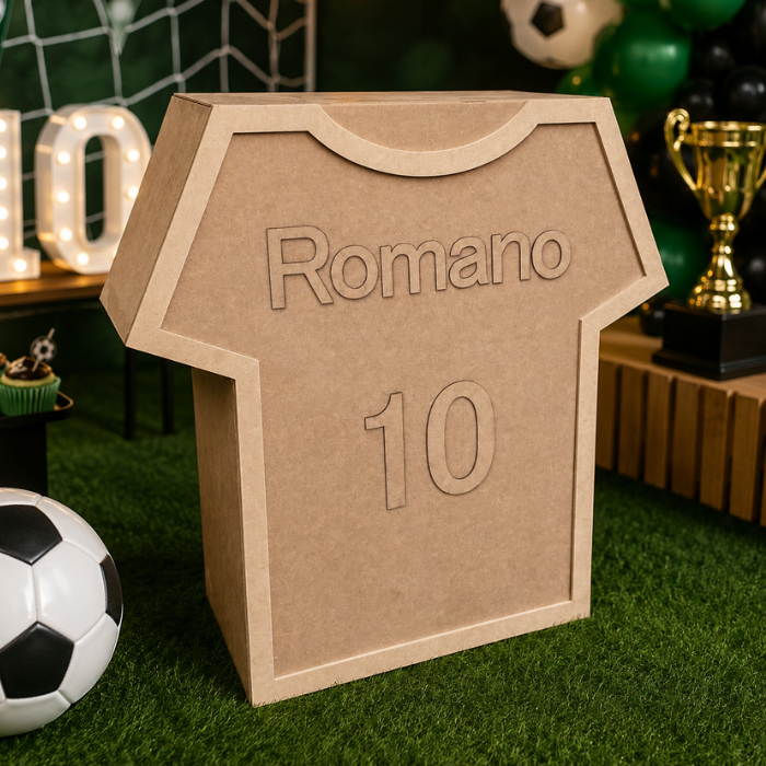 Mesa Decorativa Camisa de Time Futebol Personalizada com Nome
