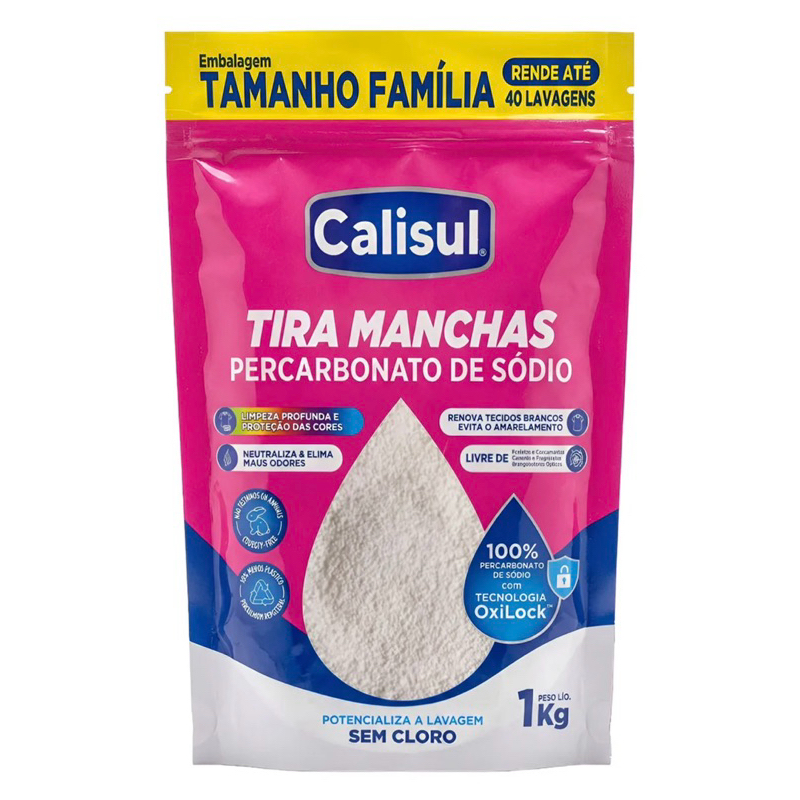 Percarbonato de Sódio Calisul 99% Puro com Eficácia na Remoção de Manchas