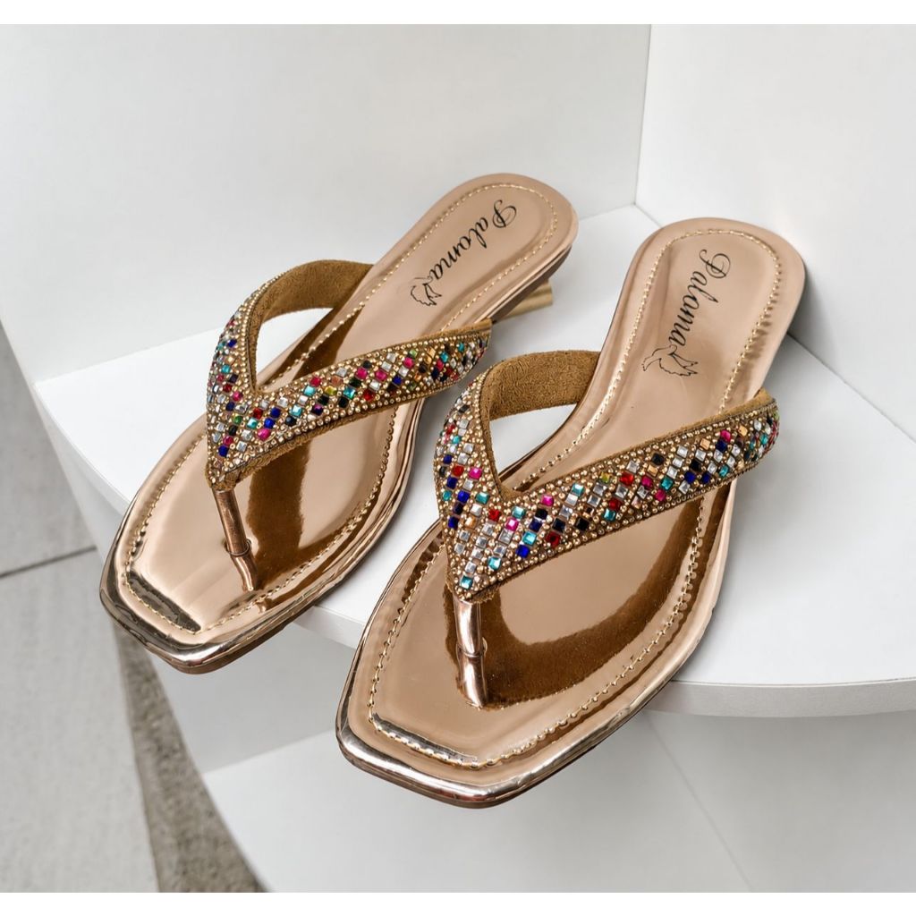 Sandália Feminina Strass Blogueiras Rasteira Rasteirinhas Confortável Envio Imediato