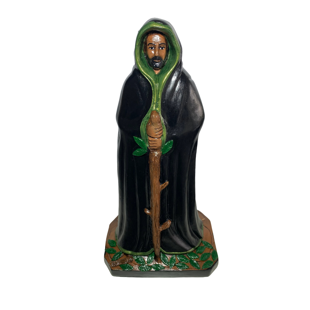 Exu Guardião das matas escultura exu guardião com capa