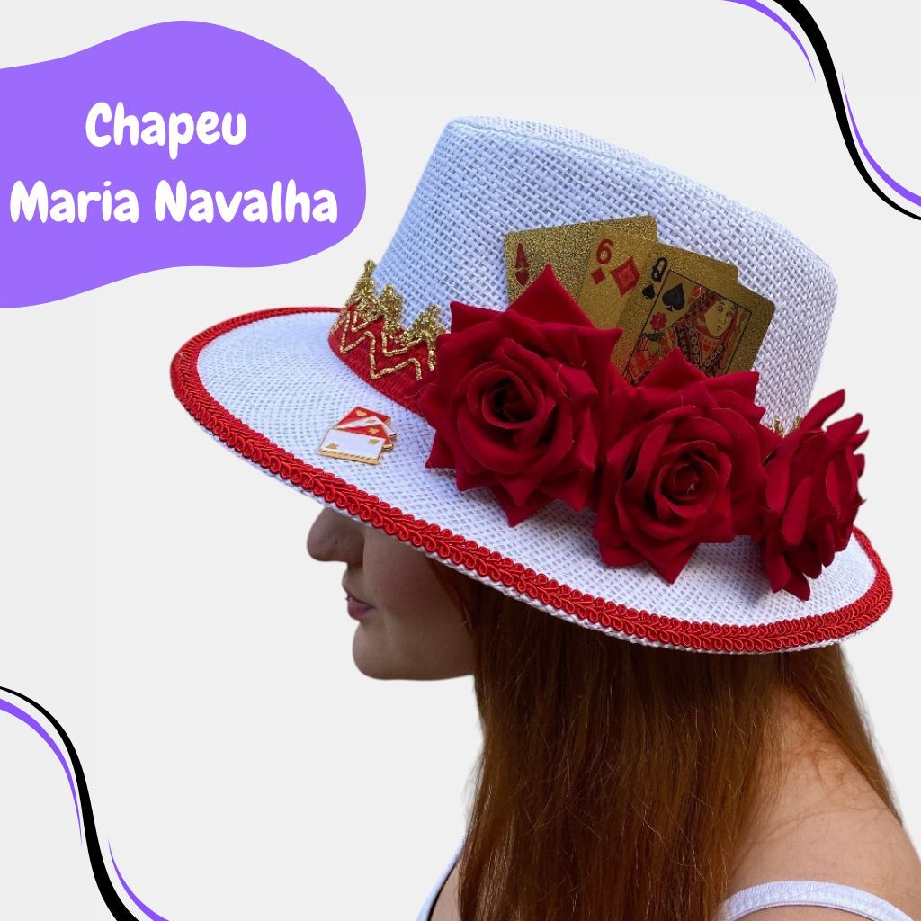 Chapéu Malandra Maria Navalha Panamá Maria do Cais Aba Grande Umbanda Candomblé Quimbanda Jurema Sagrada
