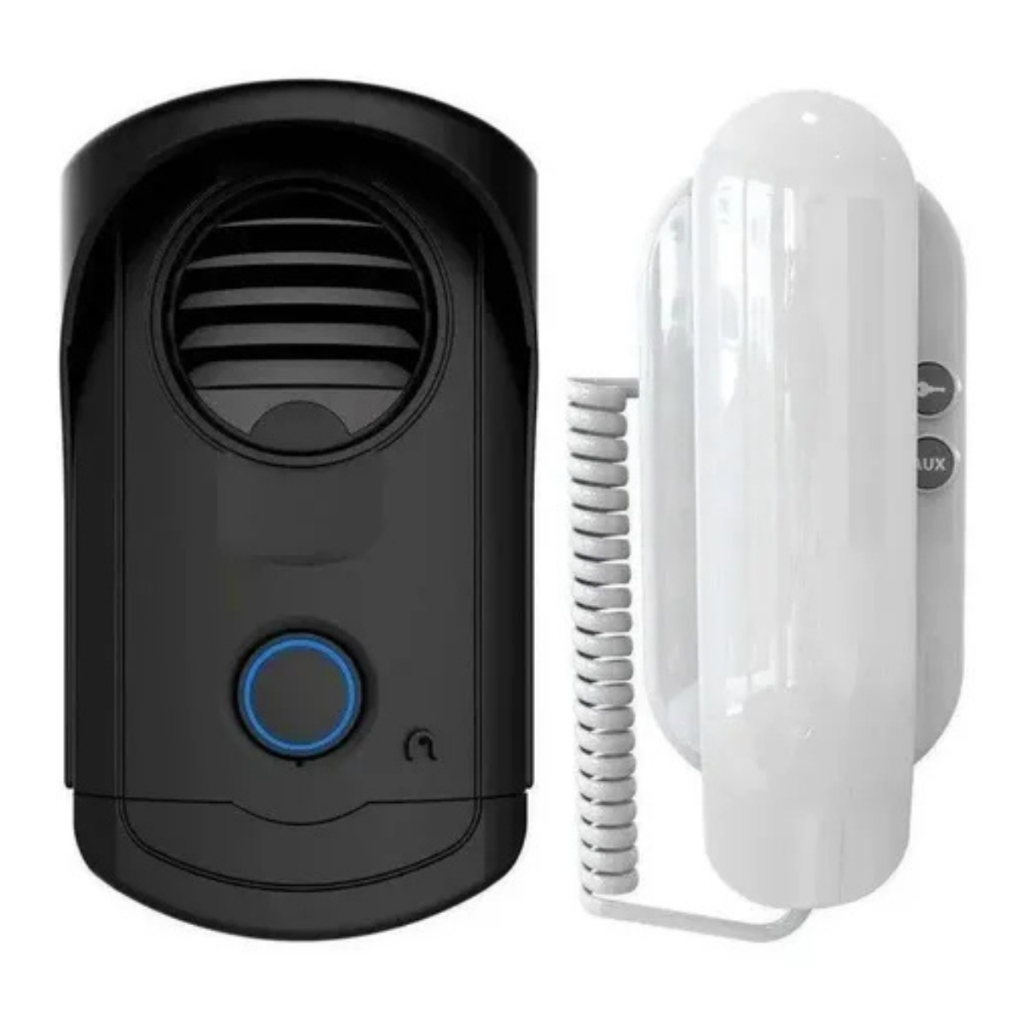 Interfone Porteiro Eletrônico Residencial Slim Alimentação Externa Agl S100
