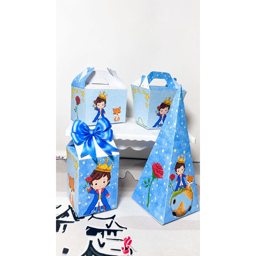 Kit Pegue e Monte Pequeno Principe Lembrancinhas para Festa Infantil Caixinhas Personalizadas