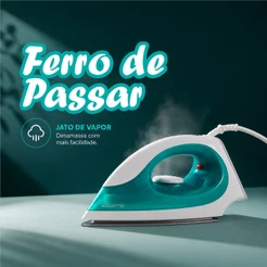Ferro de Passar Roupa a Vapor Ferro de Passar Profissional Branco Ferro Antiaderente 127V Agratto