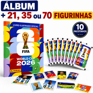 Colecione a Copa: Álbum + 70 Figurinhas! ⚽