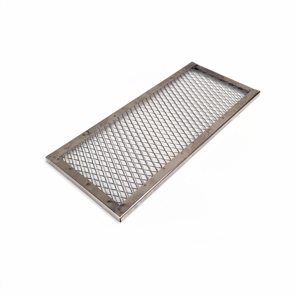Grelha Auxiliar Para Descanso da Carne 100% Inox Para Churrasqueira Pré Moldada