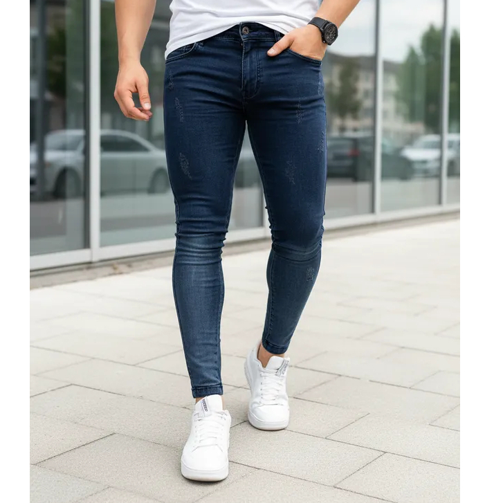 Calça Jeans Masculina Premium Lavagem Chumbo