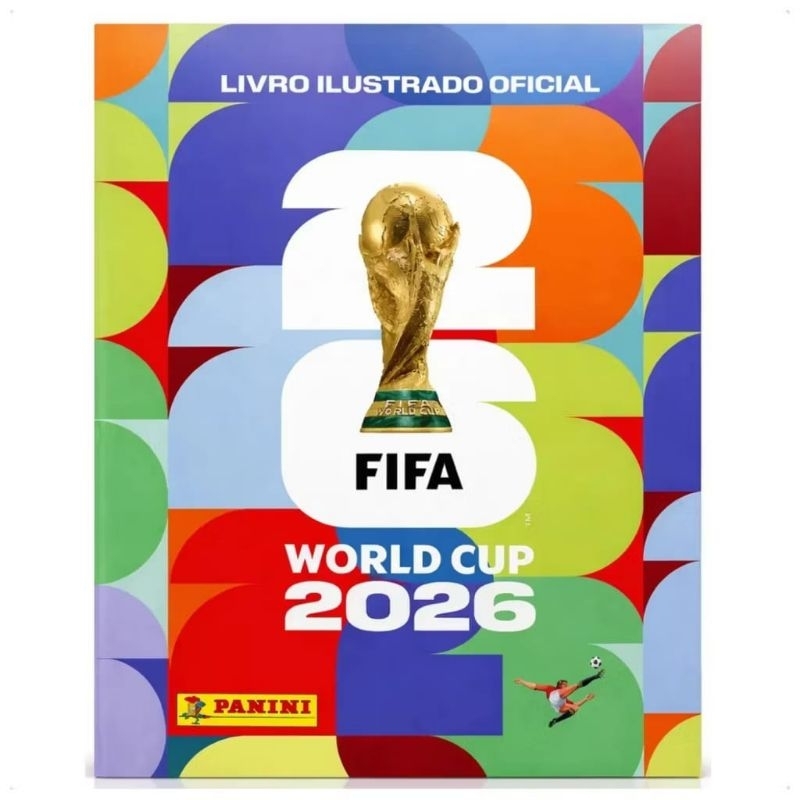 álbum da copa do mundo 2026 original da panini momento emocionante vamos torcer pelo nosso país as figurinhas vão aberta