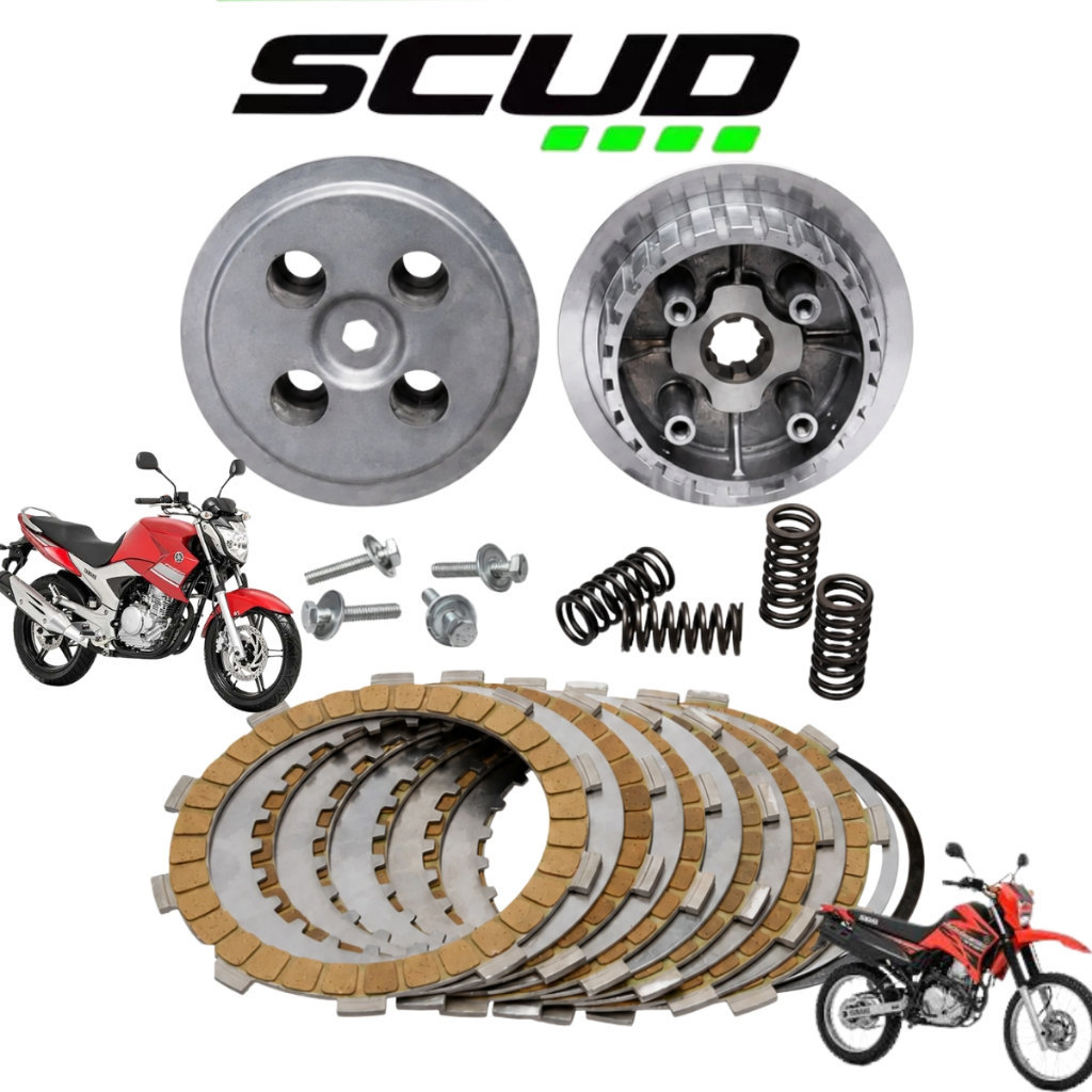Kit Embreagem Completa Scud Fazer Lander Tenere 250 Xtz 250