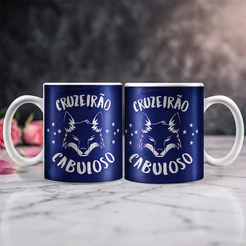 Caneca Cruzeiro Raposa – Presente Torcedor Azul Celeste