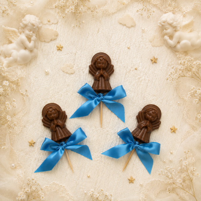 1~10 Forma Simples Pirulito Anjo 158 - (C2) em Acetato BWB Para Bombom e Doces de Chocolate e Confeitaria. (CHOCO) · foto 2