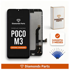 TELA DISPLAY FRONTAL POCO M3 DIAMONDS ORIGINAL