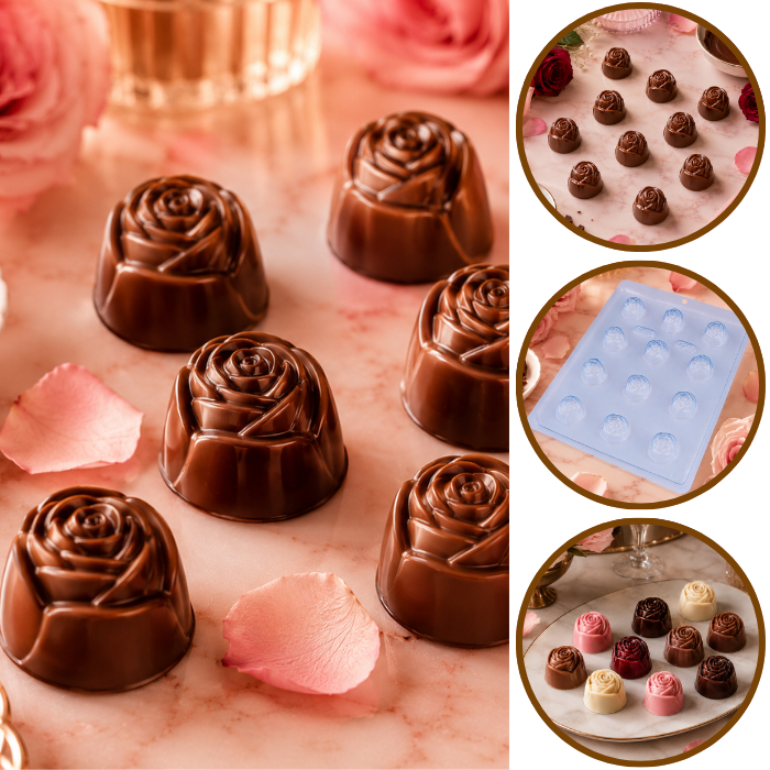 1~10 FORMA SIMPLES BOMBOM ROSA CÓD.: 24. (ESPECIAL DIA DAS MÃES E NAMORADOS). PRESENTE CHOCOLATE E CONFEITARIA. (CHOCO)
