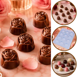 1~10 FORMA SIMPLES BOMBOM ROSA CÓD.: 24. (ESPECIAL DIA DAS MÃES E NAMORADOS). PRESENTE CHOCOLATE E CONFEITARIA. (CHOCO)
