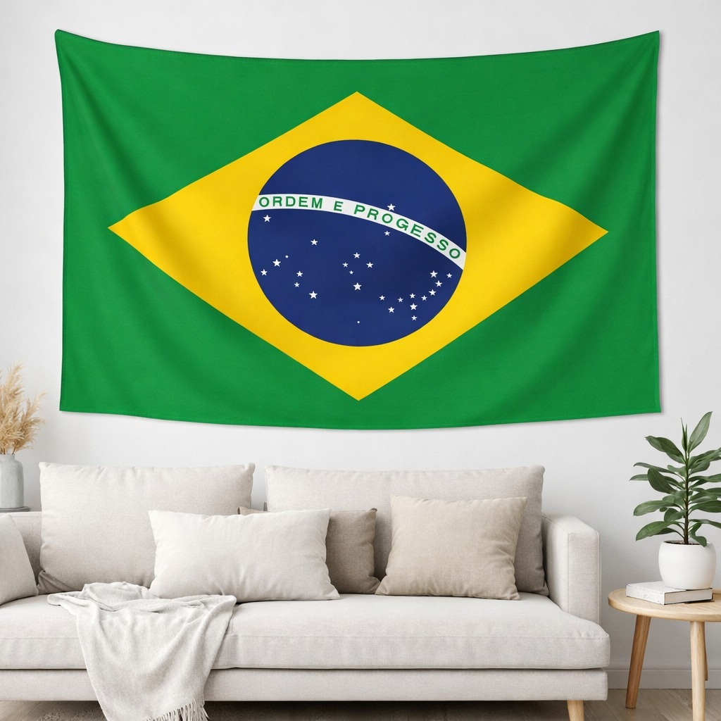 Bandeira do Brasil 1x,0,75 Decoração Copa do Mundo- M