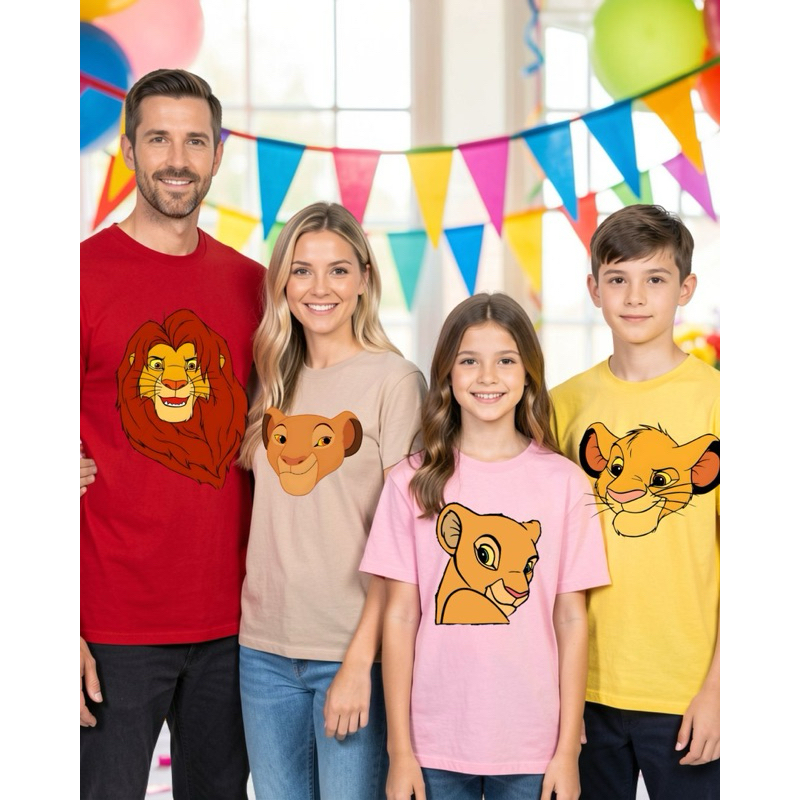 Camiseta Rei Leão [Exclusiva] Simba Nala Scar Pumba Tema Aniversario Viagem Infantil Adulto Plus Size