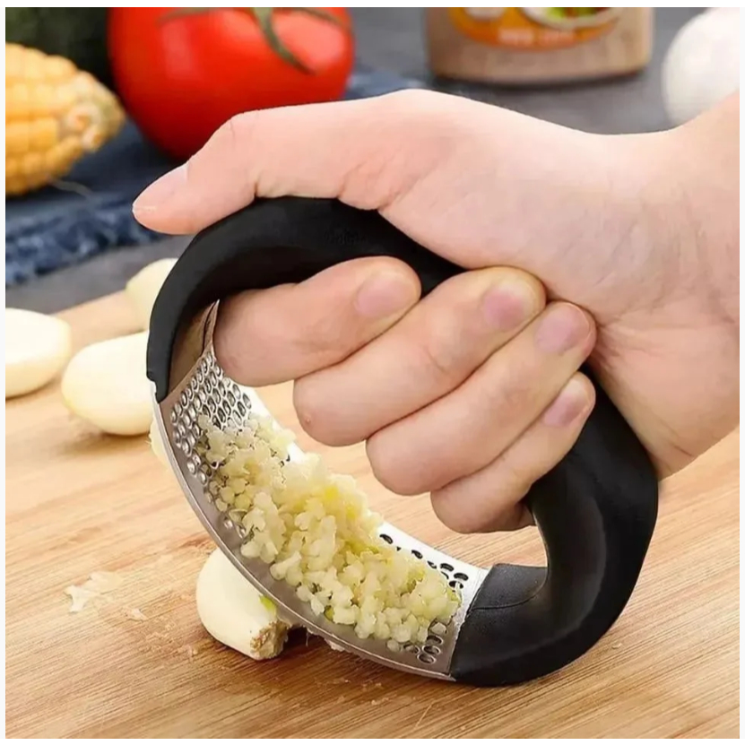 Trituradores Espremedor de Alho Inox Manual A Pressão Legumes Cebola Batata Utensílio Cozinha