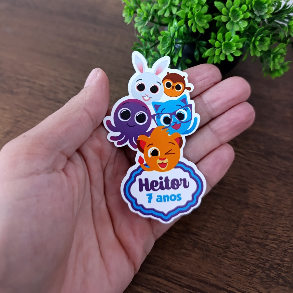 30 APLIQUES PERSONALIZADOS NOME IDADE BOLOFOFOS LEMBRANCINHA ANIVERSÁRIO FESTA INFANTIL