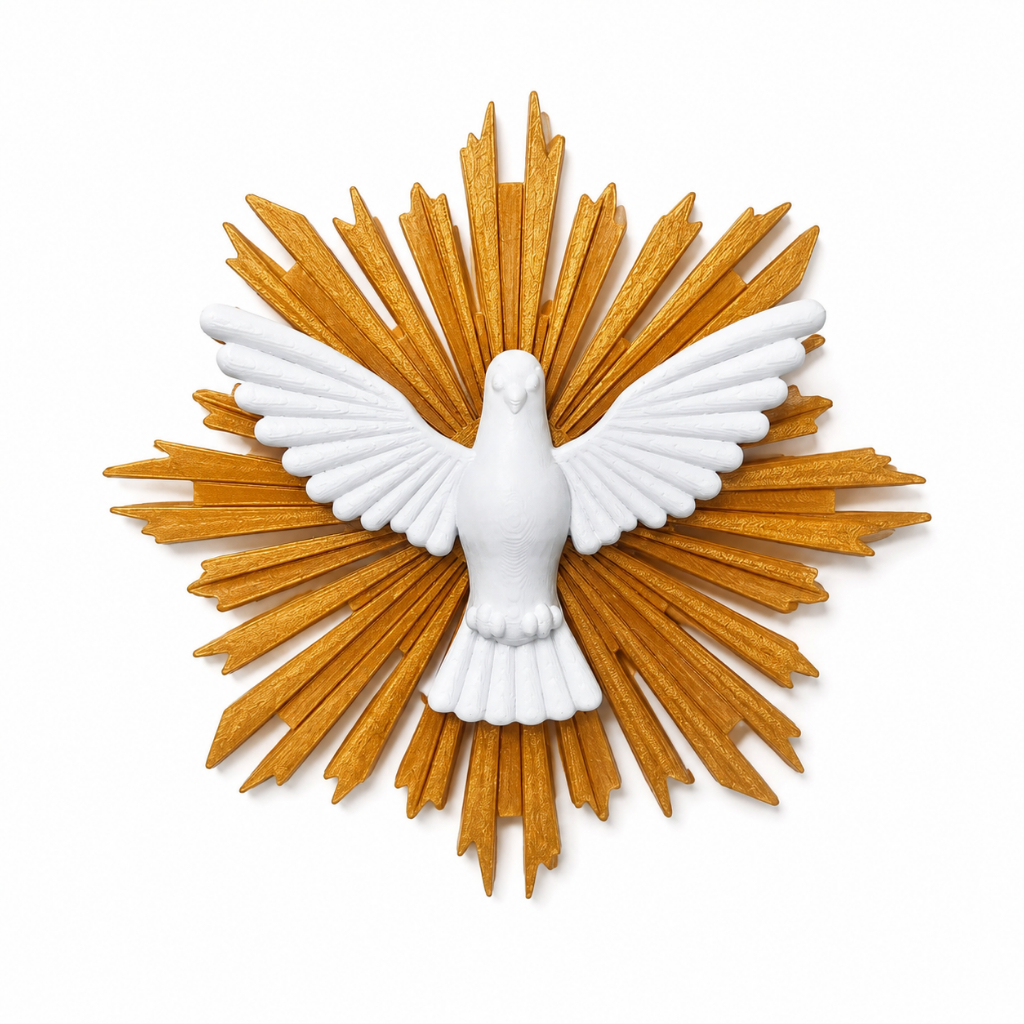Divino Espírito Santo Parede Decoração Religiosa 15cm | Presente Religioso, Decoração Cristã, Catolico