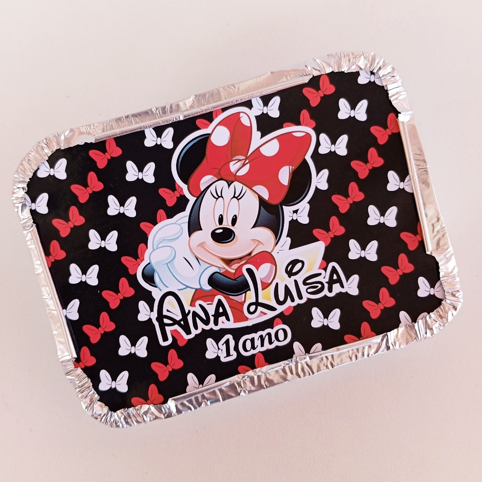 Marmitinha Personalizadas Minnie Vermelha /Para Bolo e Guloseima/Personalizados de Festas/Lembrancinha de Aniversário
