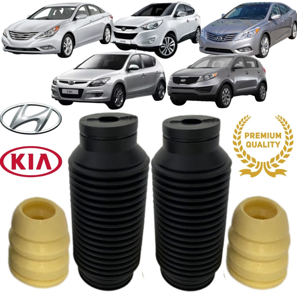 Kit Batente e Coifa Amortecedor Dianteiro I30 2009 a 2014 IX35 2010 a 2021 Azera 2012 a 2020 Sonata 2008 a 2014 Sportage