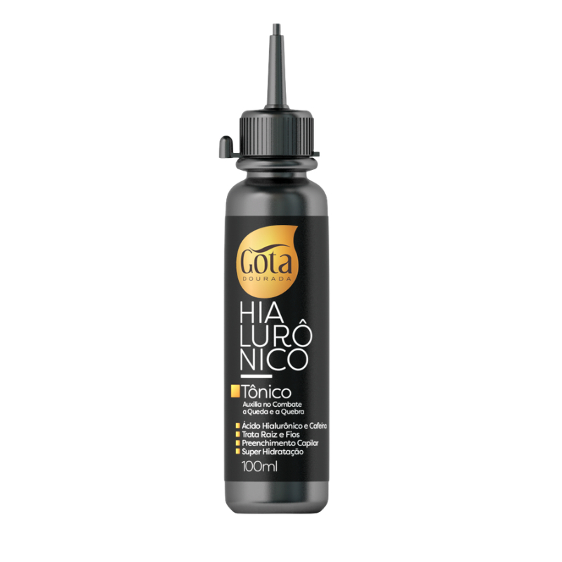 Tônico Hialurônico Gota Dourada 100ml: Restaura e fortalece