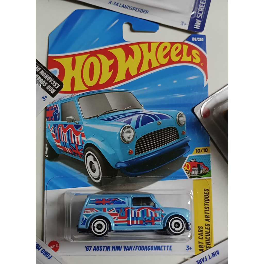 Hot Wheels 67 Austin Mini Van Fourgonnette ART CARS 10/10 - Mattel