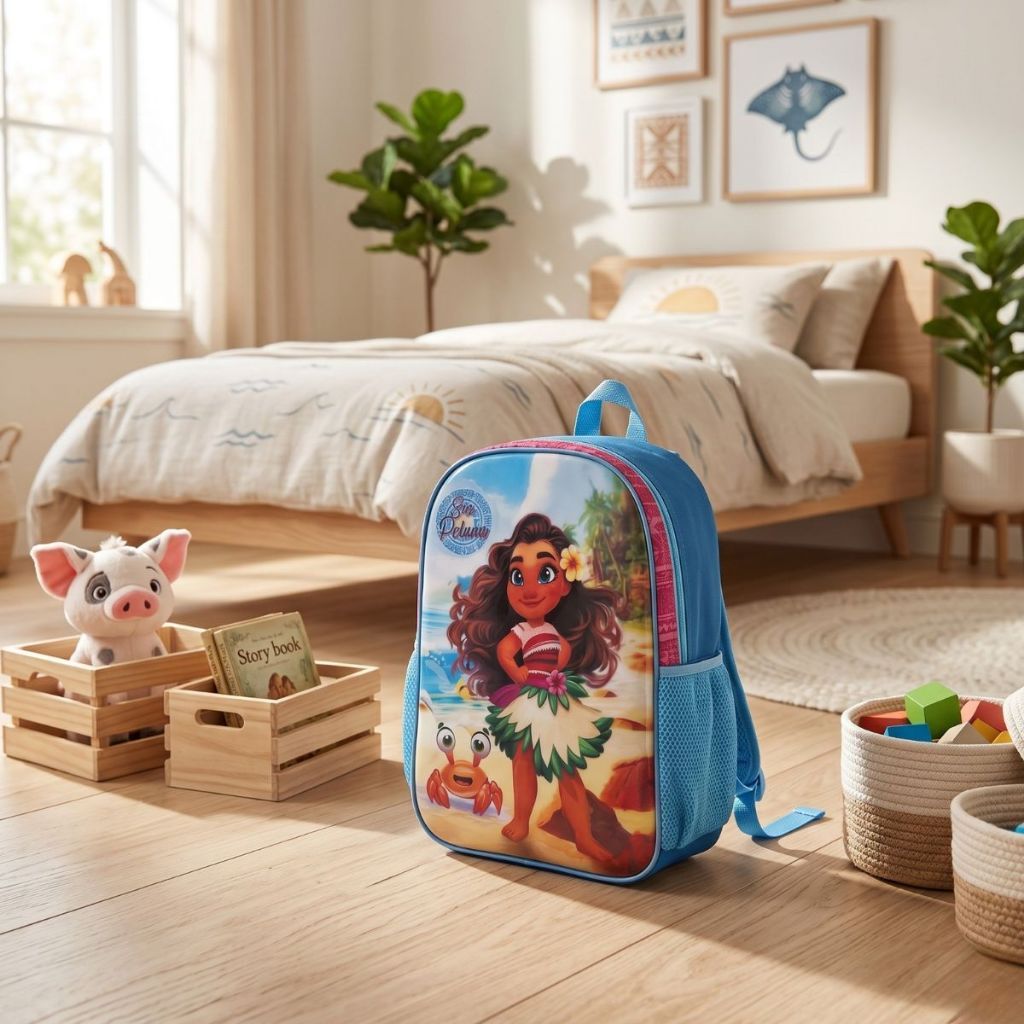 Mochila Escolar Sea Princess Estampa Encantadora em Poliéster