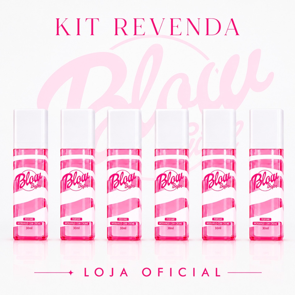 Kit Revenda Perfume Blow Beijos Blow Girl 30ml 6 Unidades