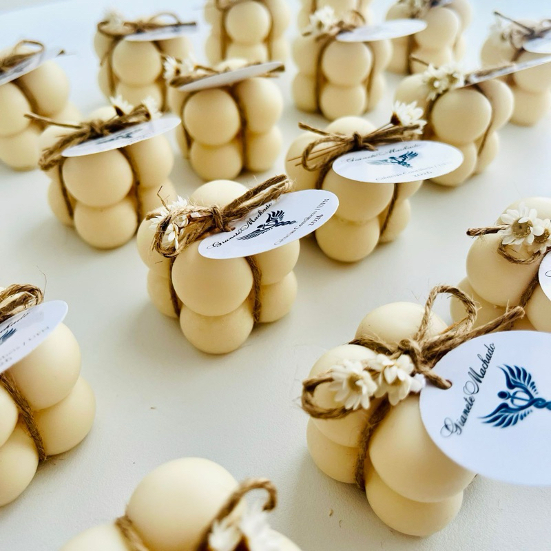 Mini Vela Bubble Aromática Personalizada Lembrancinha aniversário, chá de bebê, casamento, formatura, 15 anos