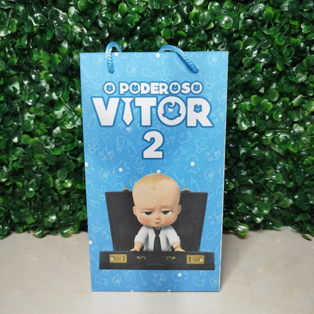 Sacolinha Surpresa Personalizada O Poderoso Chefinho Lembrancinha Festa Infantil