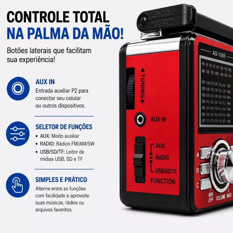 Rádio Portátil FM AM — foto 6