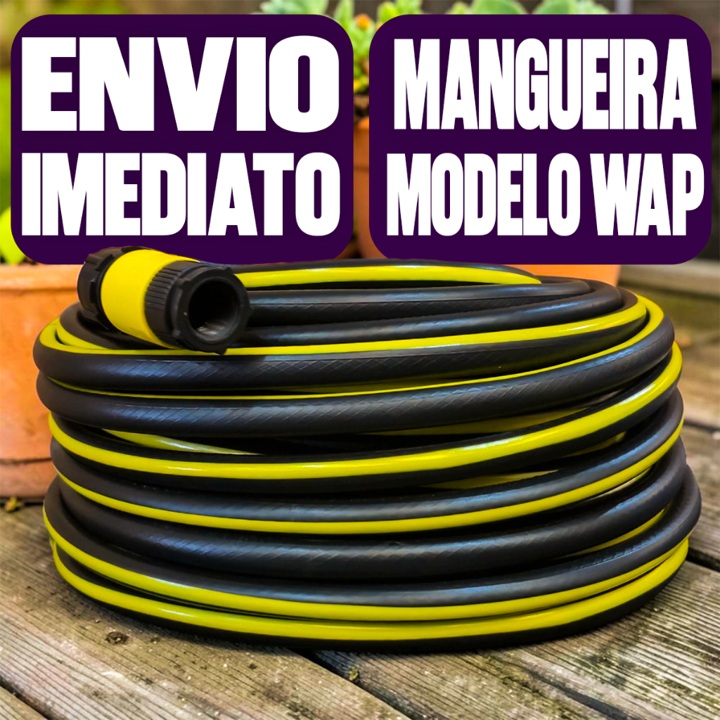 Mangueira Lavadora Alta Pressão Engate Rápido Wap Entrada Universal Jato 10 a 50 Metros