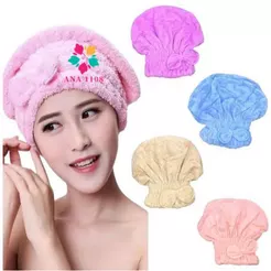 ANA1108 Touca para seca cabelo Mágica Touca de Banho Absorvente Toalha de Microfibra
