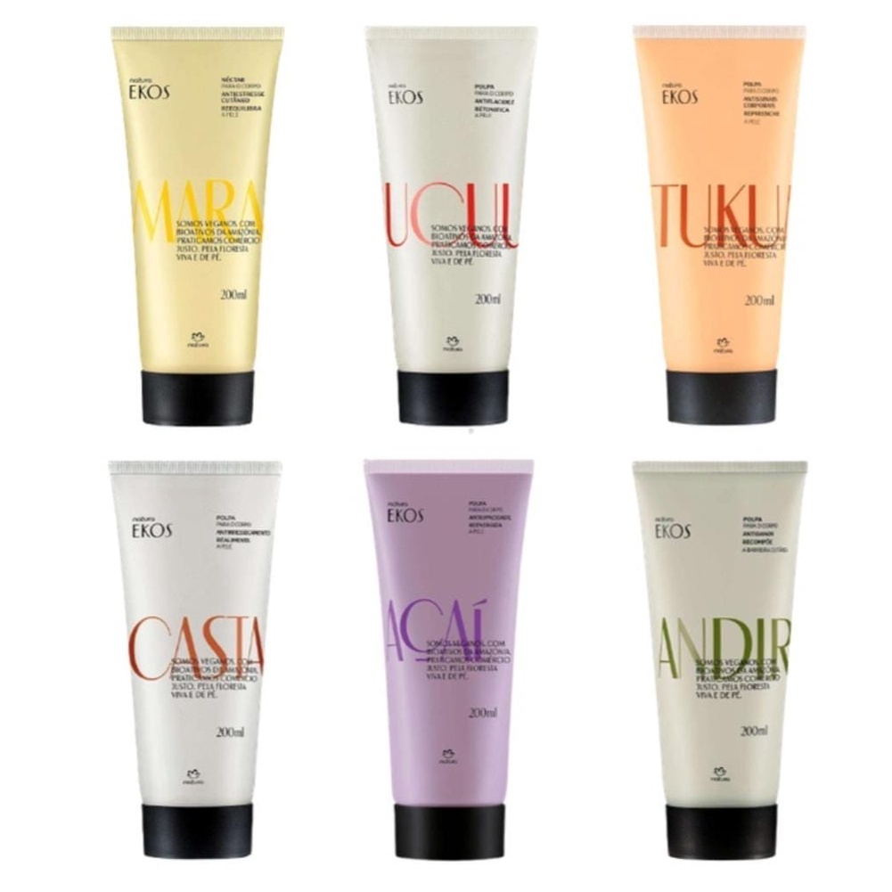 Néctar/Polpa Hidratante para o Corpo Natura Ekos 200 ml | Creme Corporal | Maracujá | Açaí | Tukumã | Andiroba