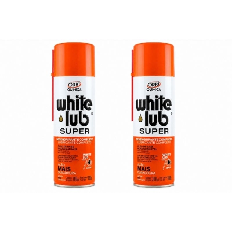 2 lubrificante white lub super orbi * o famoso wd 40 brasileiro*