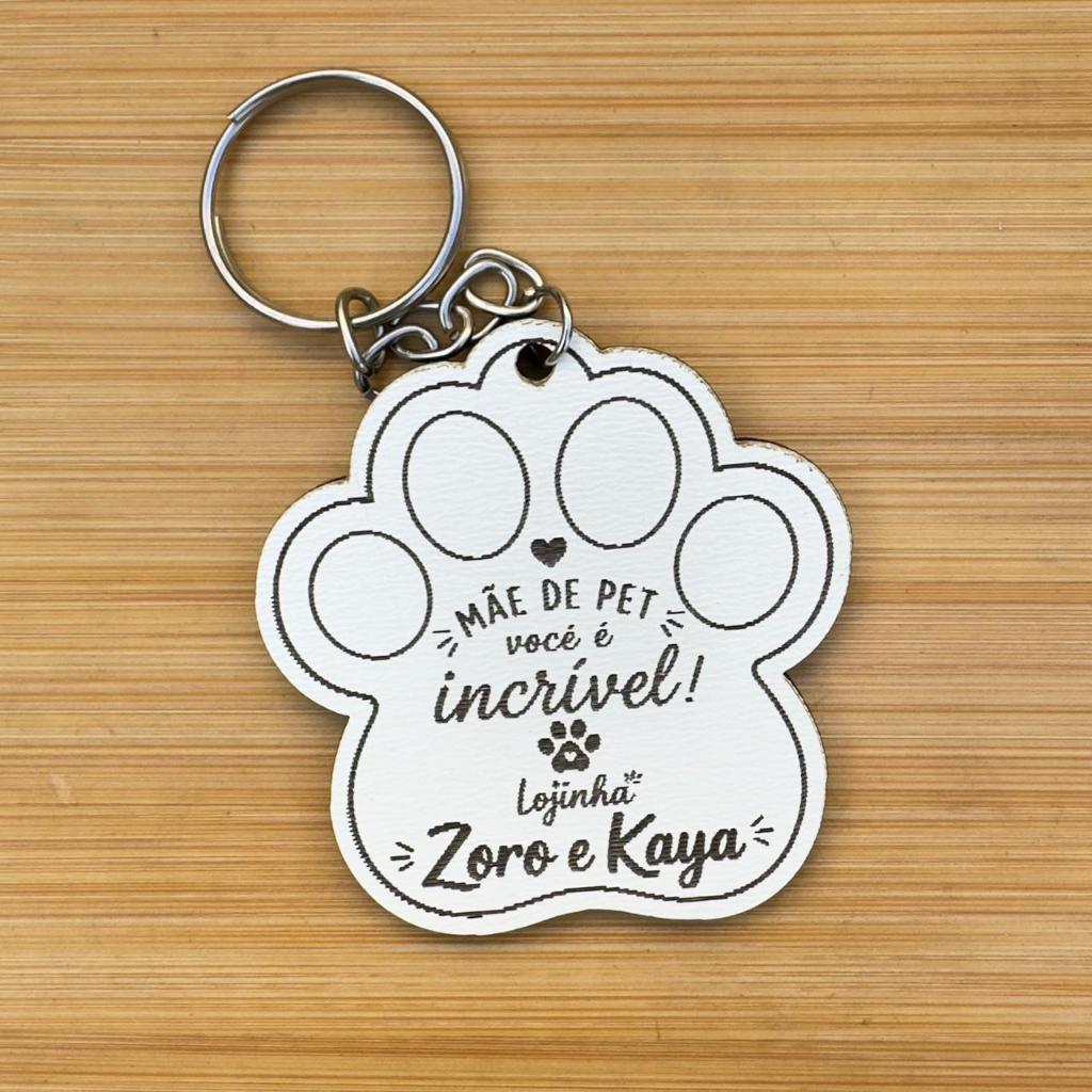 Kit Chaveiros Mãe de Pet Personalizado Nome Pets MDF Lembrança Cachorro Lembrancinha em Madeira MDF