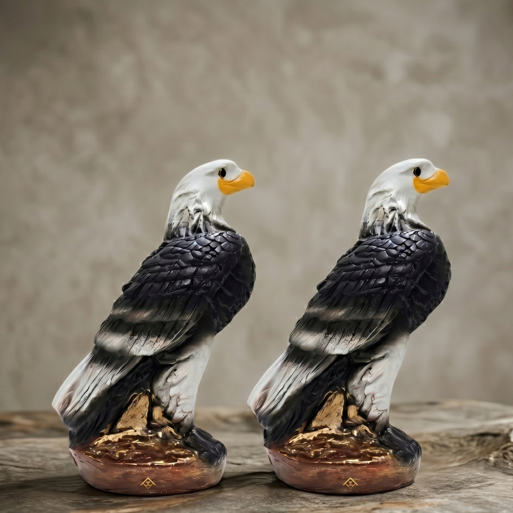 Kit 2 Gavião Espanta Pombo E Passarinhos Repelente Natural De Pragas Estátua Realista Anti Pombo Telhado Calha Jardim