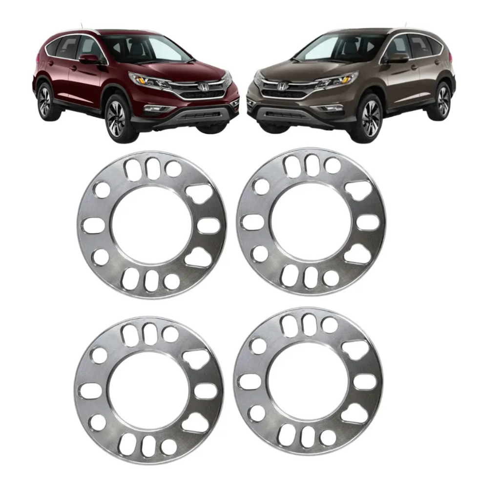 Kit 4 Espaçador 7mm Alargador Roda Cr-v 5x114,3 4e5 Furos