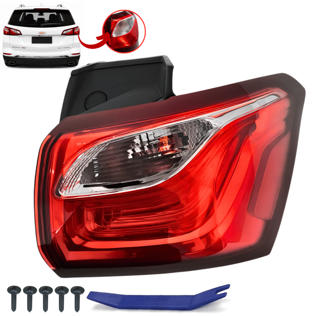 01 Lanterna Led Para Chevrolet Equinox 2017 2018 2019 2020 Vermelho Esquerdo/Motorista