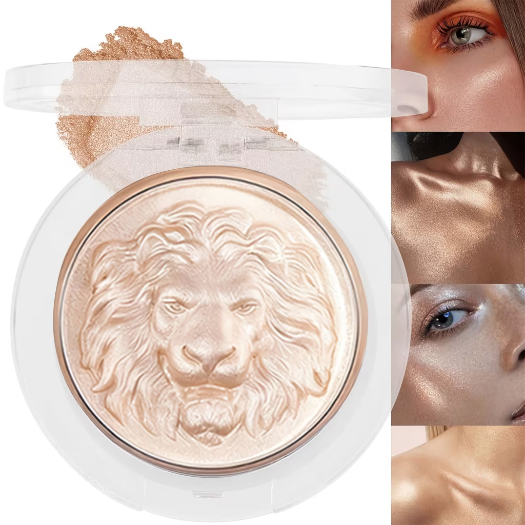 Iluminador Champagne Dourado (Tonalidade 03, Ilumina e Realça o Rosto ao Aplicar, Deixa um Efeito Iluminador Natural