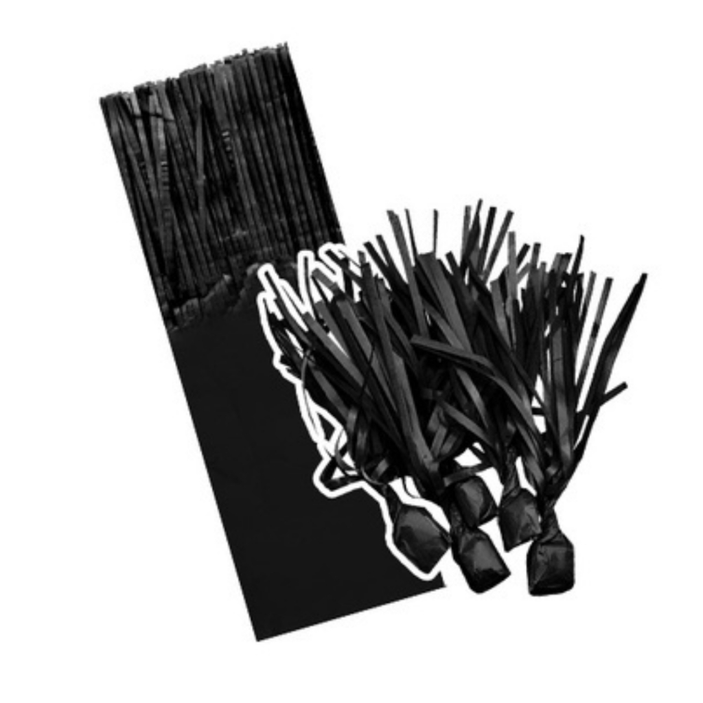 Papel de Seda para Bala de Coco Preto 7x21 cm 48 Folhas 1 Franja Plac Festas – Inspire Sua Festa Loja